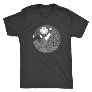 D20 Mountains Majesty T-shirt - Gemmed Firefly