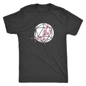 D20 Cherry Blossom T-shirt - Gemmed Firefly