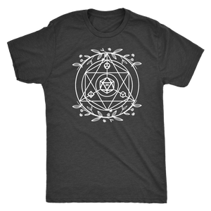 D20 Sacred Floral Geometry T-shirt - Gemmed Firefly