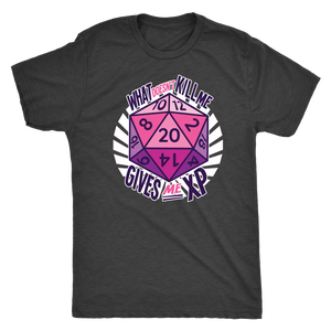 What Doesn't Kill Me Gives Me XP T-shirt - Gemmed Firefly
