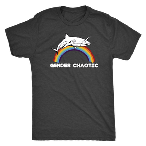 Gender Chaotic Shark T-shirt - Gemmed Firefly
