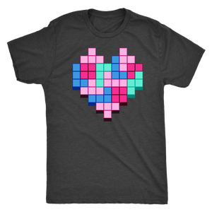 Candy Block Love Heart T-shirt - Gemmed Firefly