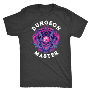 Dungeon Master Dark Skull D20 Rune T-shirt - Gemmed Firefly