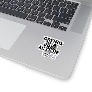 Crying is a Free Action TTRPG Kiss-Cut Stickers Paper products - Gemmed Firefly