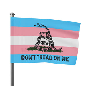 Transgender LGBTQ PRIDE Gadsden Flag Home Decor - Gemmed Firefly