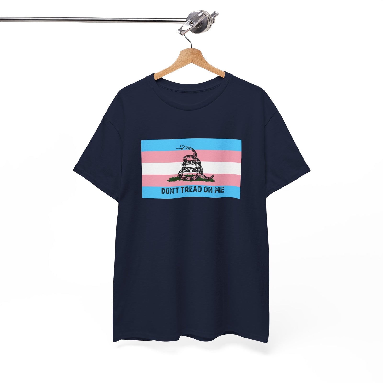 Trans Pride 'Don't Tread On Me' Tee — Transgender LGBTQ PRIDE Gadsden Flag T-Shirt