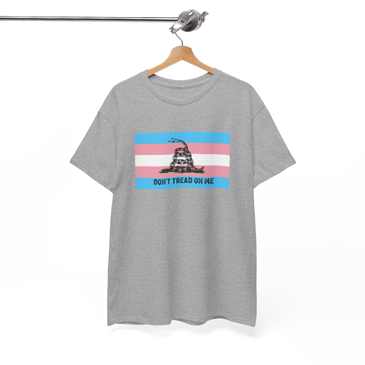 Trans Pride 'Don't Tread On Me' Tee — Transgender LGBTQ PRIDE Gadsden Flag T-Shirt