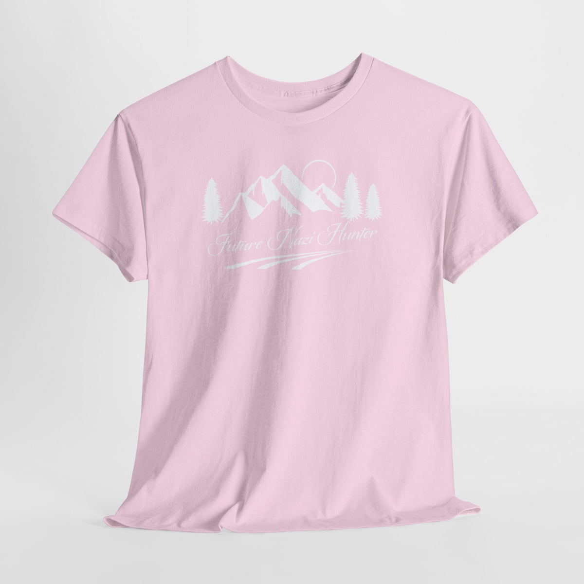 Future Nazi Hunter Graphic Tee Nature Vibes T‑Shirt — Scenic Mountain