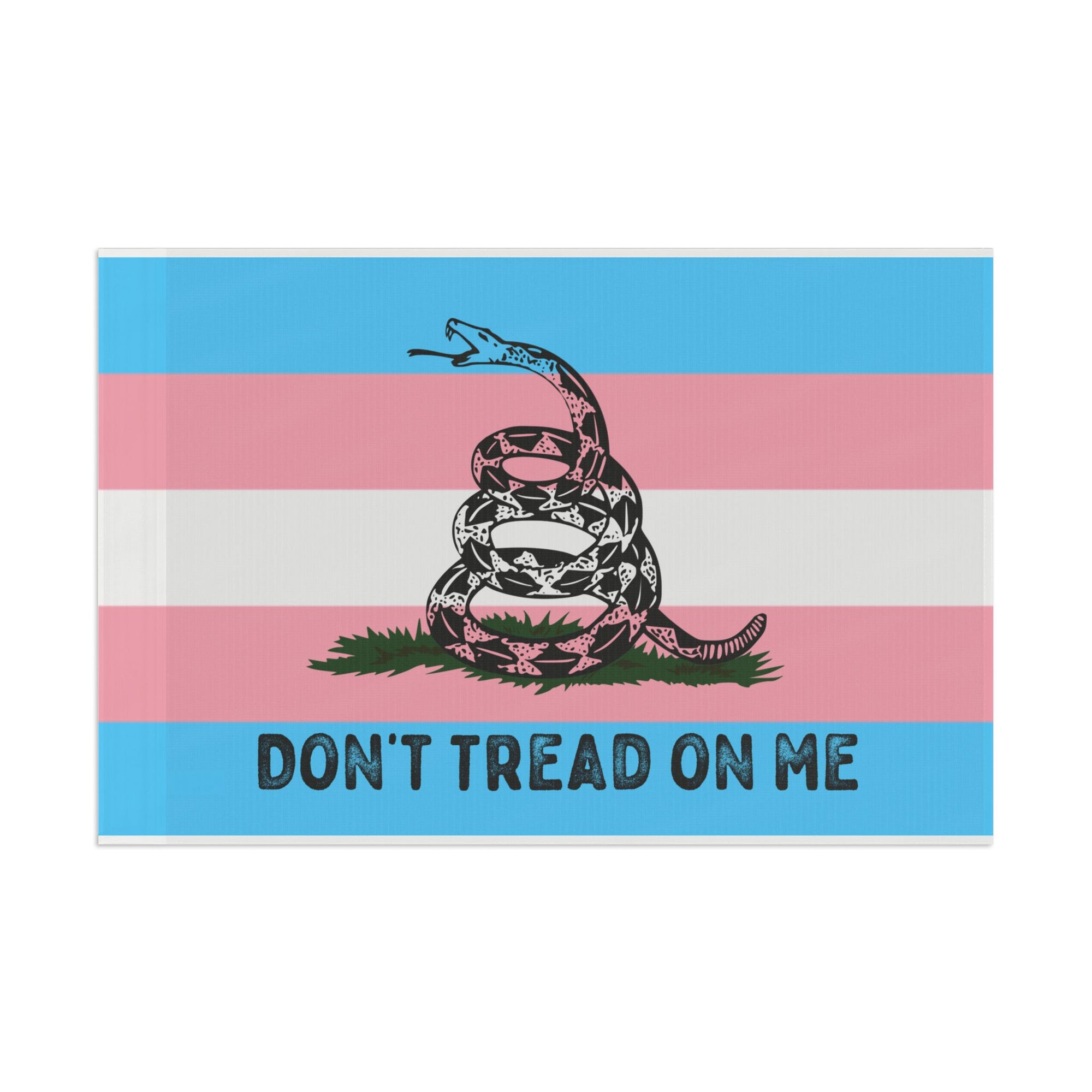 Transgender LGBTQ PRIDE Gadsden Flag Home Decor - Gemmed Firefly