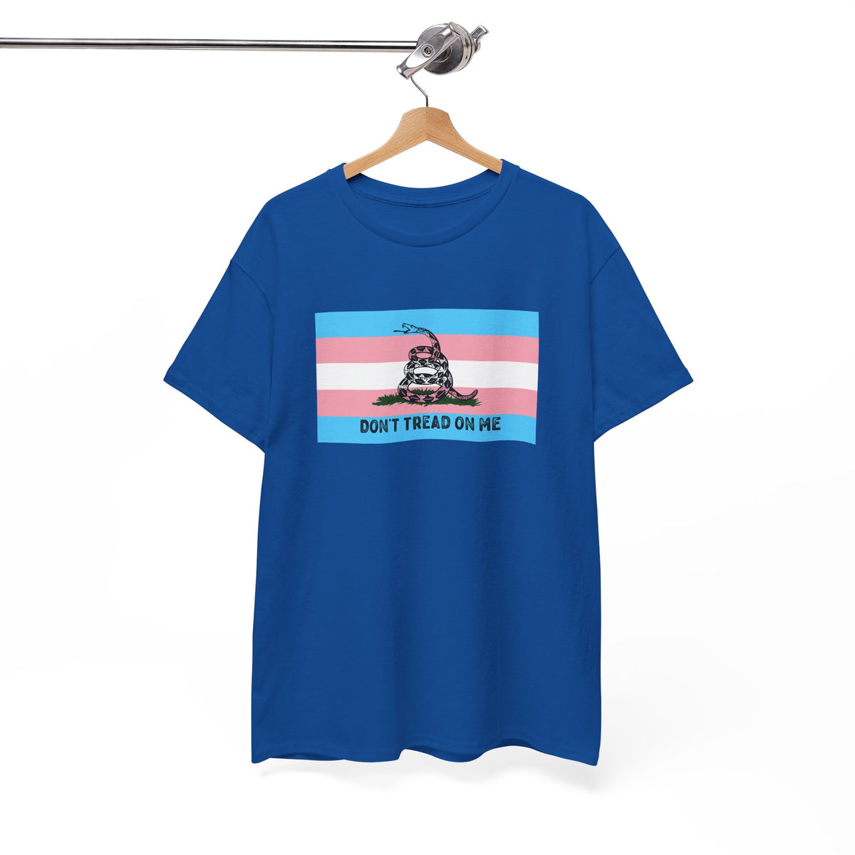 Trans Pride 'Don't Tread On Me' Tee — Transgender LGBTQ PRIDE Gadsden Flag T-Shirt