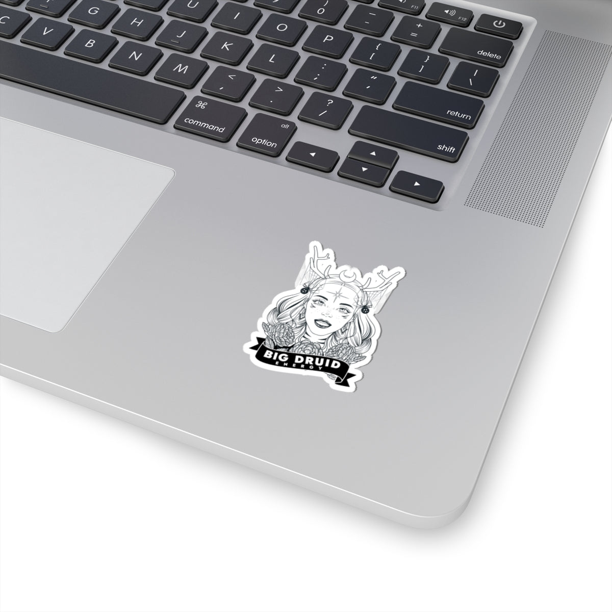 Big Druid Energy Kiss-Cut Sticker — Mystical Druidess Illustration Paper products - Gemmed Firefly