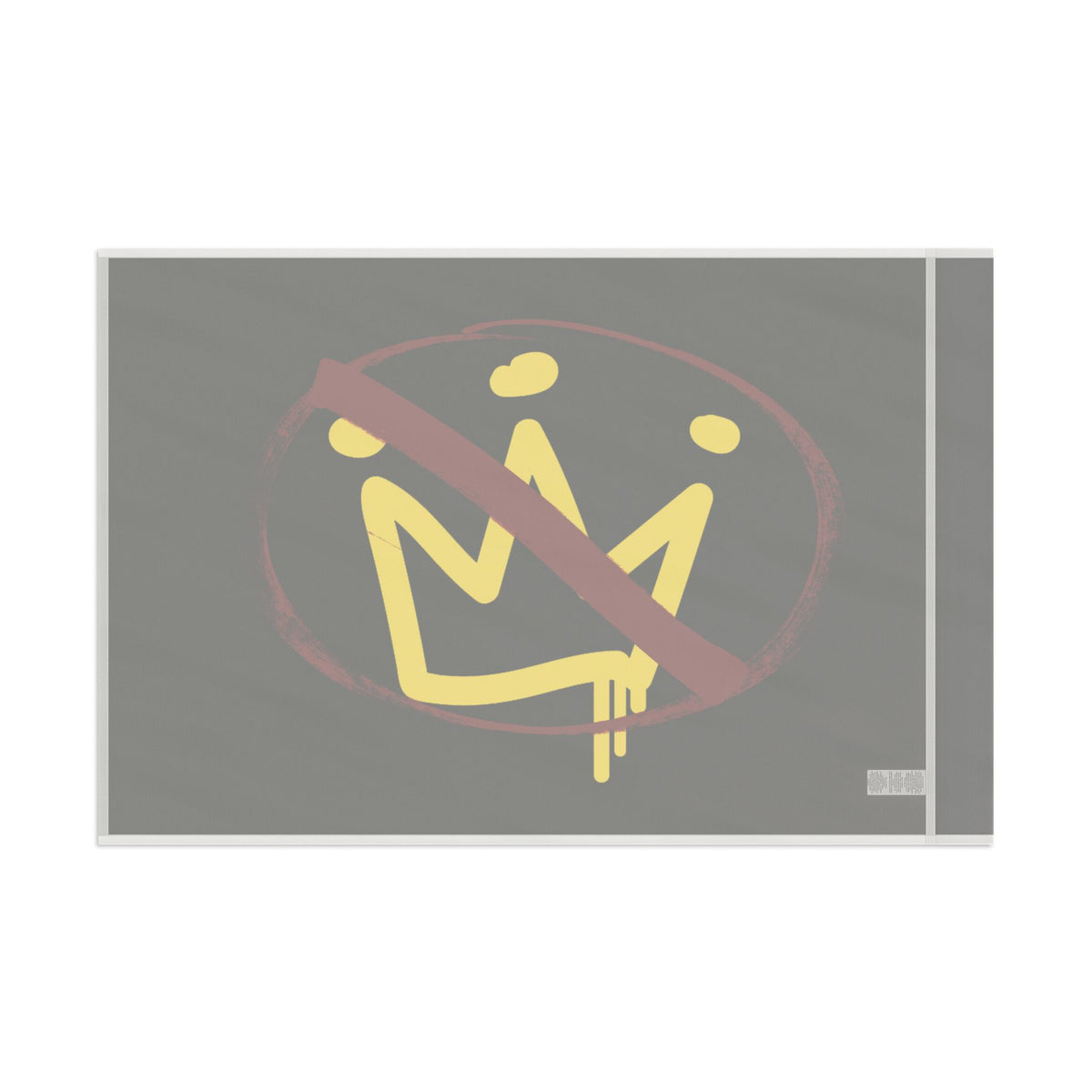 No Kings Urban Paint Street Art Flag with Anti-Crown Design, Urban Decor, Protest Flag, Unique Gift, Festival Accessory, Modern Home Decoration Home Decor - Gemmed Firefly