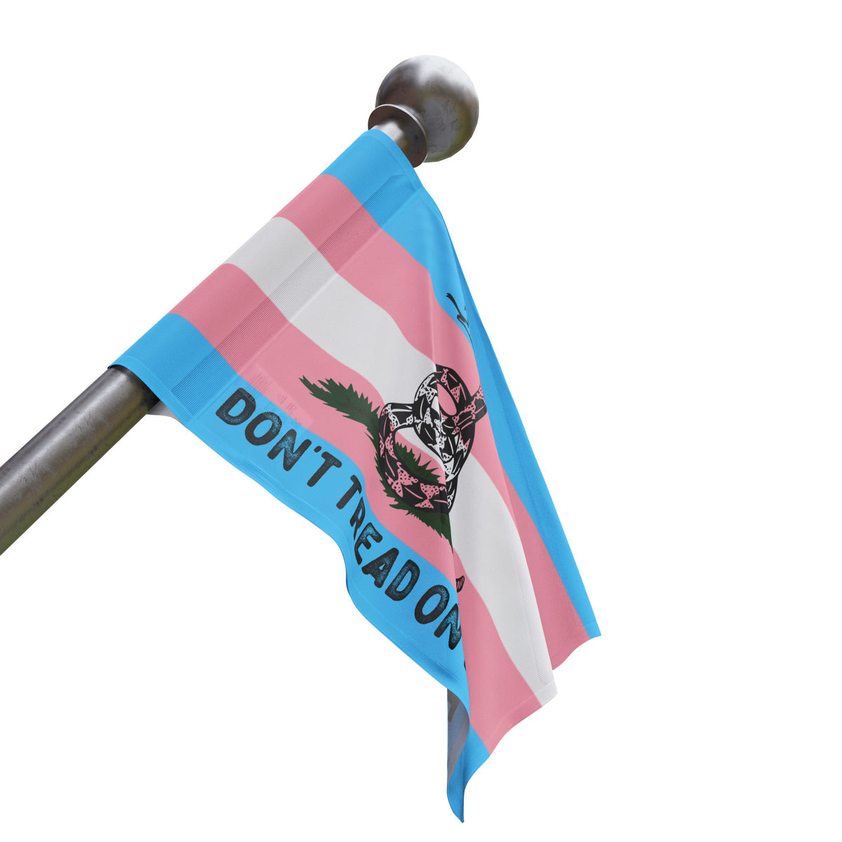 Transgender LGBTQ PRIDE Gadsden Flag Home Decor - Gemmed Firefly