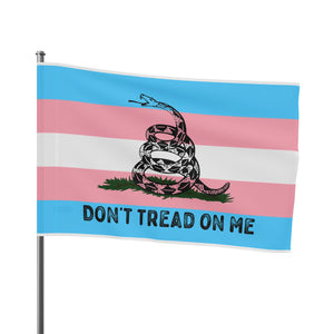 Transgender LGBTQ PRIDE Gadsden Flag Home Decor - Gemmed Firefly