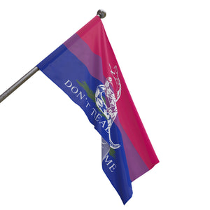 Bisexual PRIDE Gadsden Flag Home Decor  - Gemmed Firefly