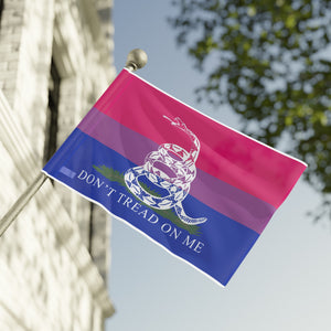 Bisexual PRIDE Gadsden Flag Home Decor  - Gemmed Firefly