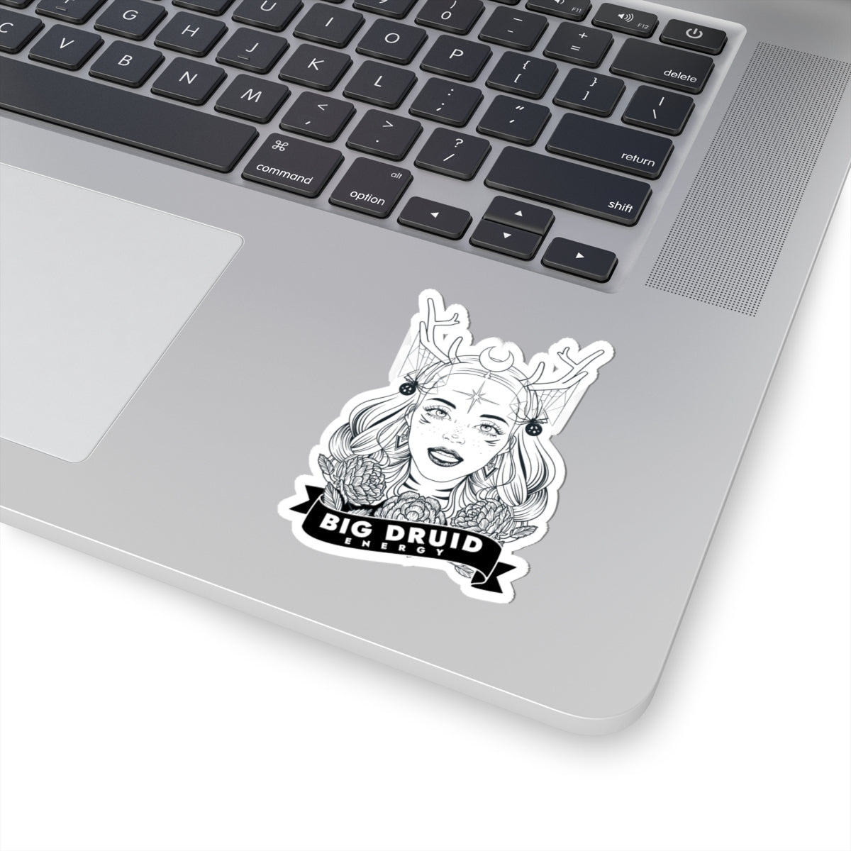 Big Druid Energy Kiss-Cut Sticker — Mystical Druidess Illustration Paper products - Gemmed Firefly