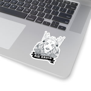 Big Druid Energy Kiss-Cut Sticker — Mystical Druidess Illustration Paper products - Gemmed Firefly