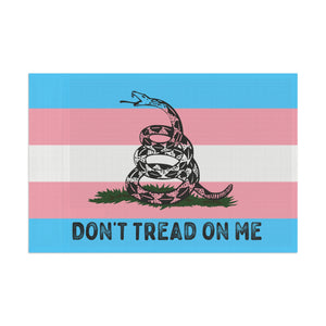 Transgender LGBTQ PRIDE Gadsden Flag Home Decor - Gemmed Firefly