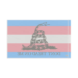 Transgender LGBTQ PRIDE Gadsden Flag Home Decor  - Gemmed Firefly