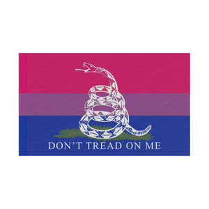 Bisexual PRIDE Gadsden Flag Home Decor  - Gemmed Firefly