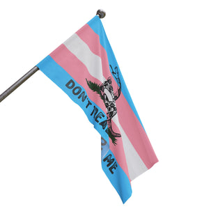 Transgender LGBTQ PRIDE Gadsden Flag Home Decor - Gemmed Firefly