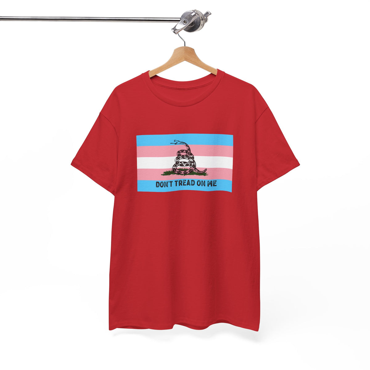 Trans Pride 'Don't Tread On Me' Tee — Transgender LGBTQ PRIDE Gadsden Flag T-Shirt