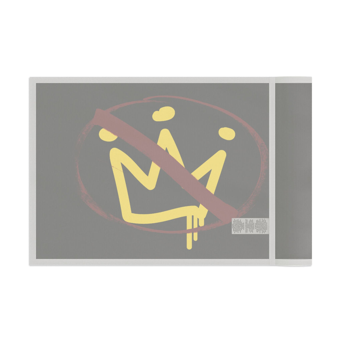 No Kings Urban Paint Street Art Flag with Anti-Crown Design, Urban Decor, Protest Flag, Unique Gift, Festival Accessory, Modern Home Decoration Home Decor - Gemmed Firefly