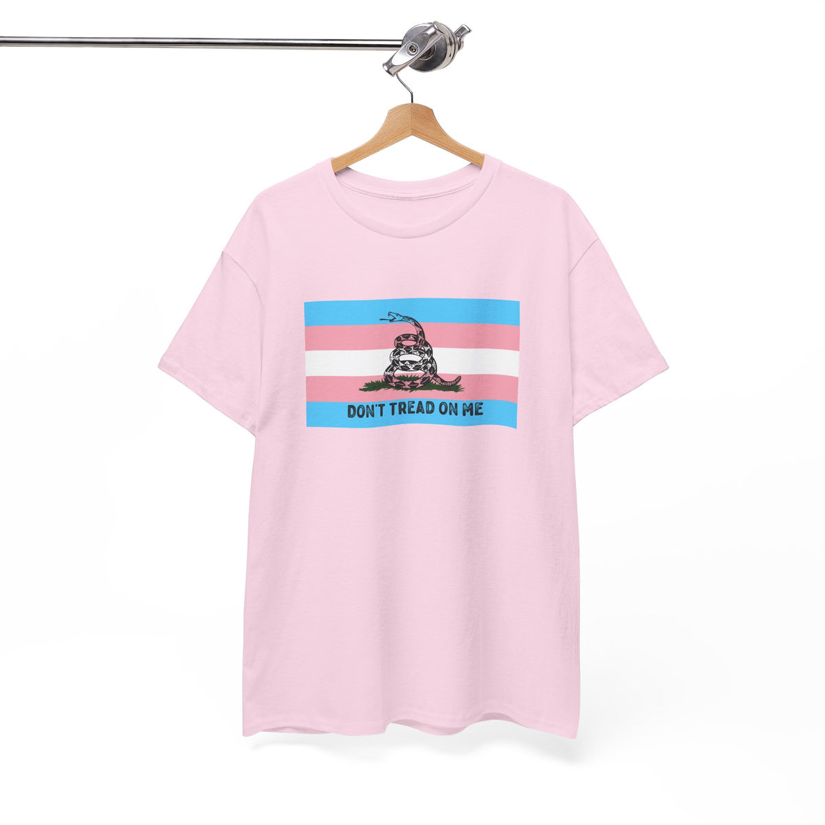 Trans Pride 'Don't Tread On Me' Tee — Transgender LGBTQ PRIDE Gadsden Flag T-Shirt