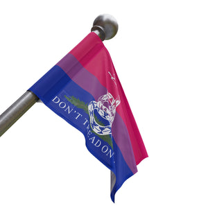 Bisexual PRIDE Gadsden Flag Home Decor  - Gemmed Firefly