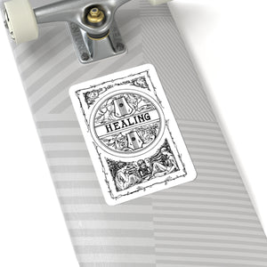 Healing Tarot Sticker — Vintage Occult Kiss-Cut Decal Paper products - Gemmed Firefly