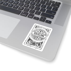 Healing Tarot Sticker — Vintage Occult Kiss-Cut Decal Paper products - Gemmed Firefly