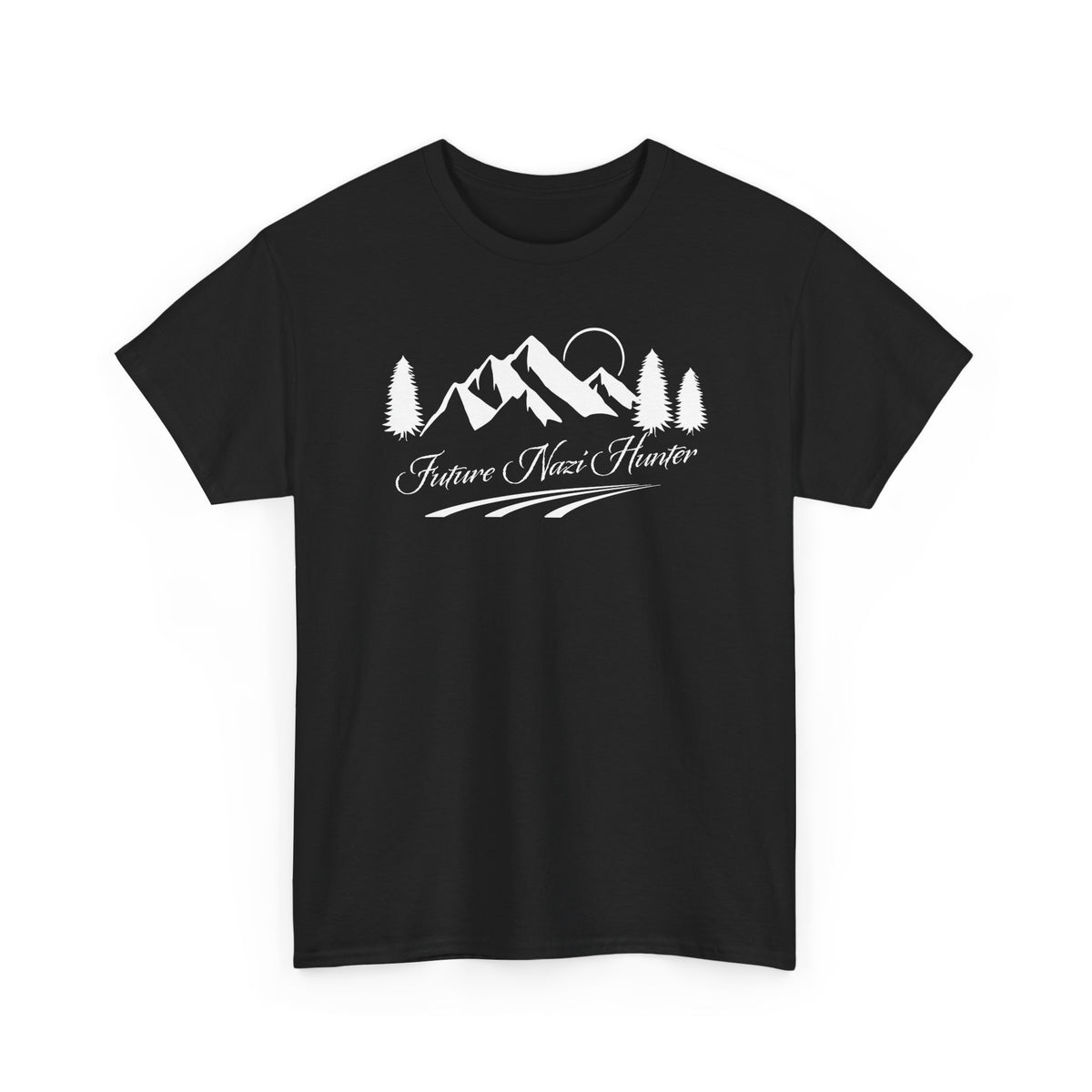 Future Nazi Hunter Graphic Tee Nature Vibes T‑Shirt — Scenic Mountain