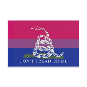 Bisexual PRIDE Gadsden Flag Home Decor  - Gemmed Firefly