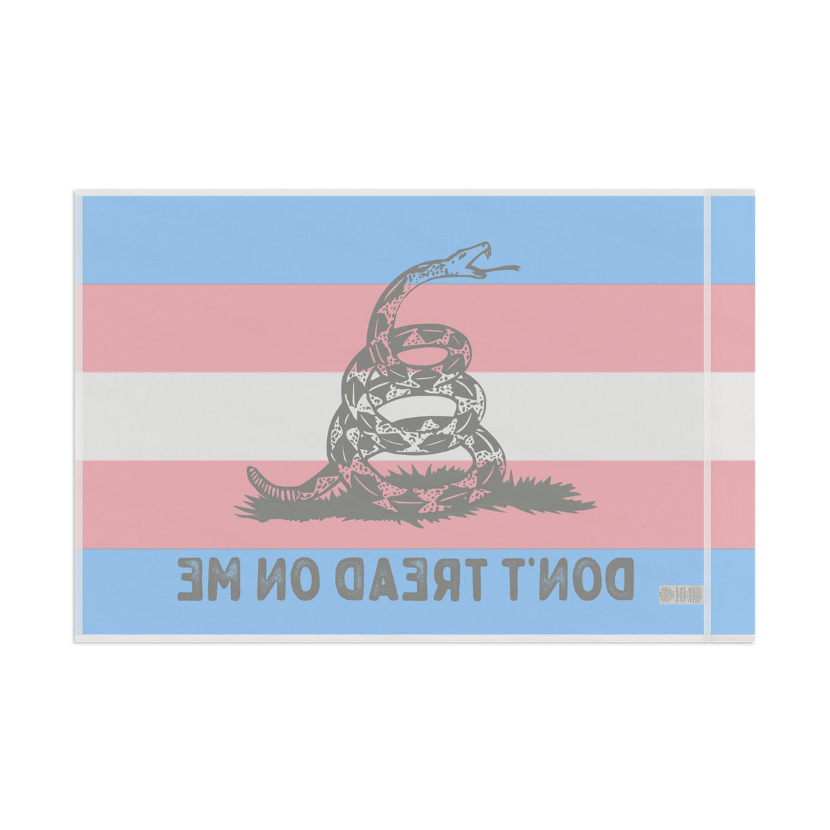 Transgender LGBTQ PRIDE Gadsden Flag Home Decor - Gemmed Firefly