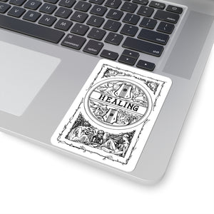 Healing Tarot Sticker — Vintage Occult Kiss-Cut Decal Paper products - Gemmed Firefly