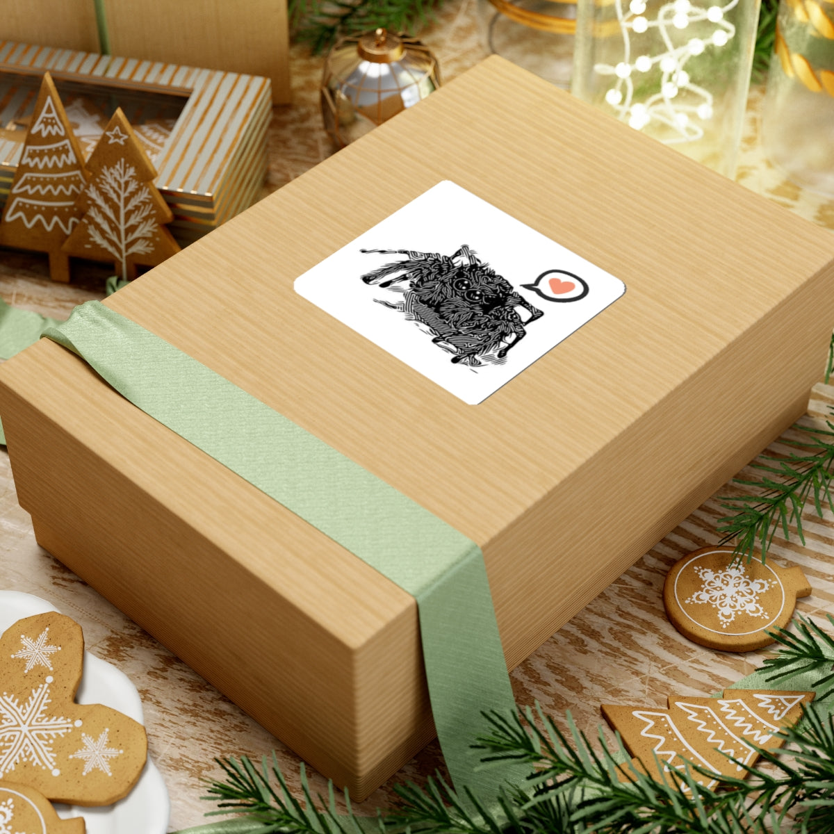 Cute Jumping Spider Sticker — Adorable Heart Speech Bubble Sticker for Laptops, Water Bottles & Journals