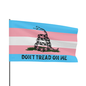 Transgender LGBTQ PRIDE Gadsden Flag Home Decor - Gemmed Firefly