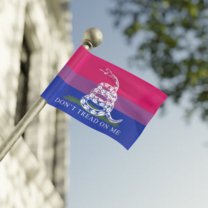 Bisexual PRIDE Gadsden Flag Home Decor  - Gemmed Firefly