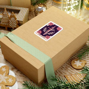 Tarot Dagger Sticker — "I Will Cut You" Floral Knife Kiss-Cut Sticker