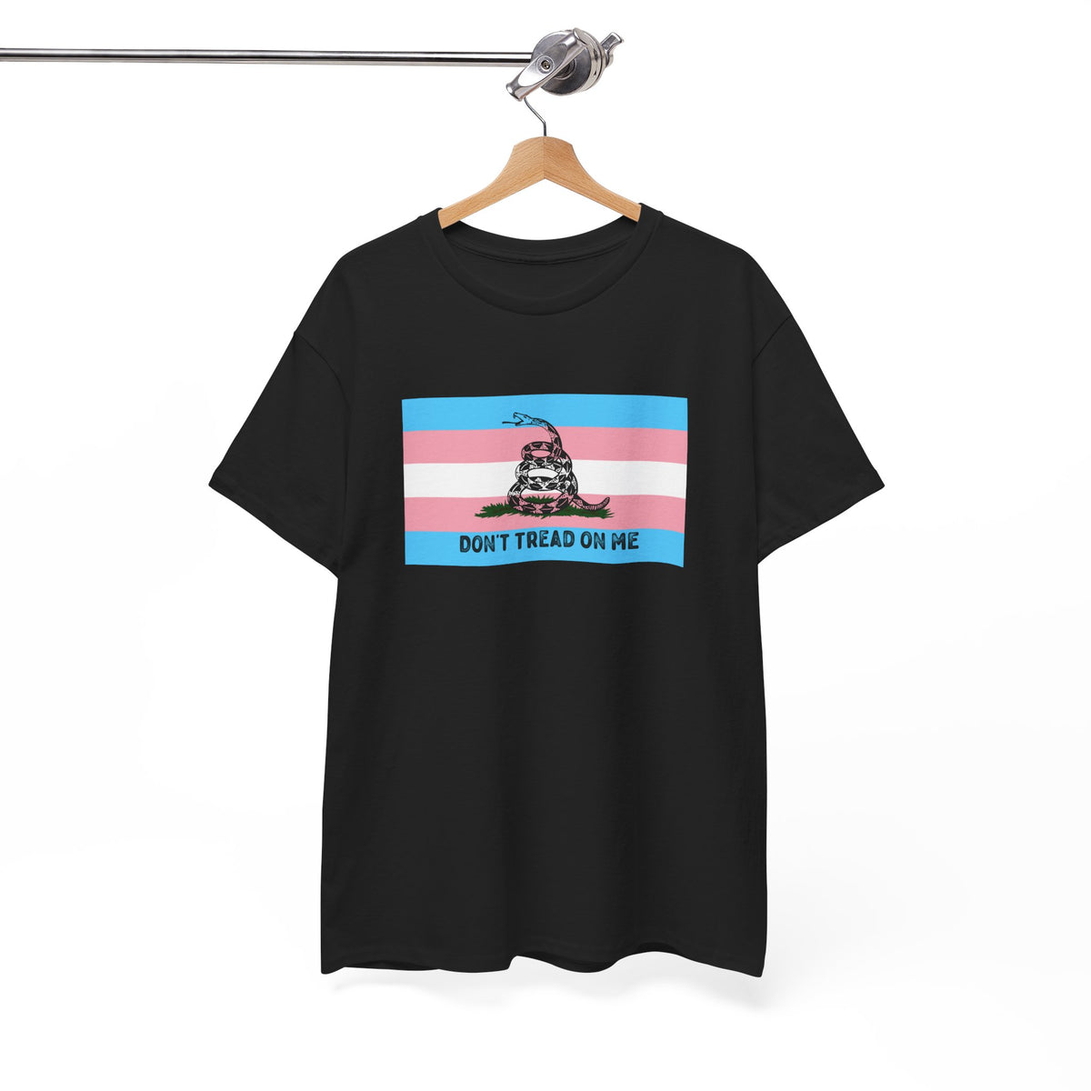 Trans Pride 'Don't Tread On Me' Tee — Transgender LGBTQ PRIDE Gadsden Flag T-Shirt