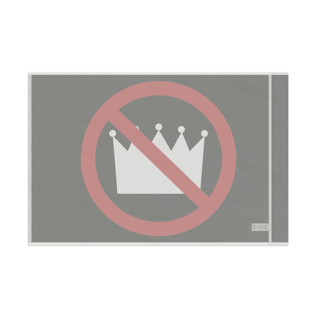 No Kings Flag Statement Banner, Unique Gift, Home or Office Wall Art, Political Statement Home Decor - Gemmed Firefly