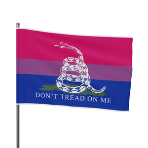 Bisexual PRIDE Gadsden Flag Home Decor  - Gemmed Firefly