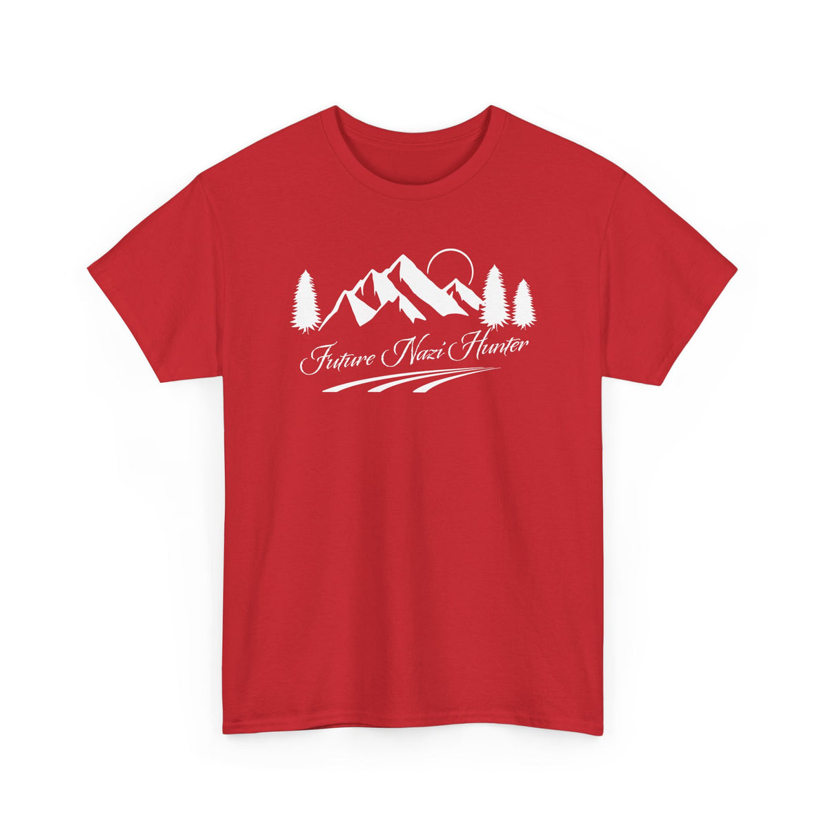 Future Nazi Hunter Graphic Tee Nature Vibes T‑Shirt — Scenic Mountain