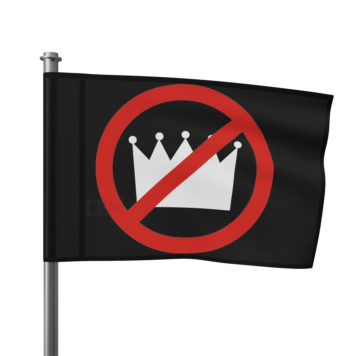 No Kings Flag Statement Banner, Unique Gift, Home or Office Wall Art, Political Statement Home Decor - Gemmed Firefly