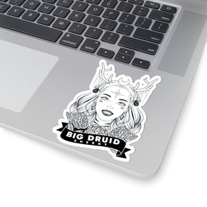 Big Druid Energy Kiss-Cut Sticker — Mystical Druidess Illustration Paper products - Gemmed Firefly