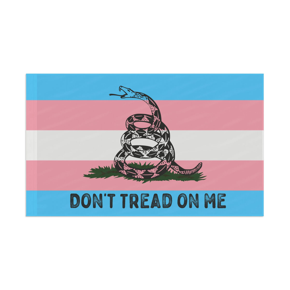 Transgender LGBTQ PRIDE Gadsden Flag Home Decor - Gemmed Firefly