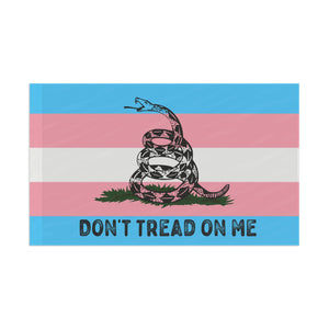 Transgender LGBTQ PRIDE Gadsden Flag Home Decor - Gemmed Firefly