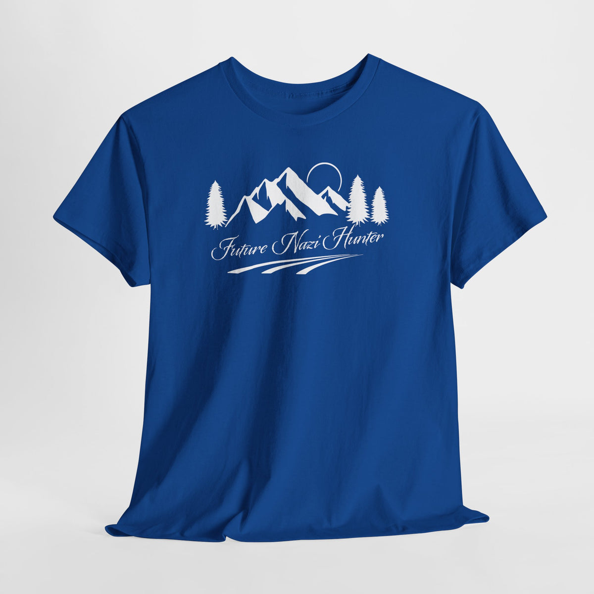 Future Nazi Hunter Graphic Tee Nature Vibes T‑Shirt — Scenic Mountain