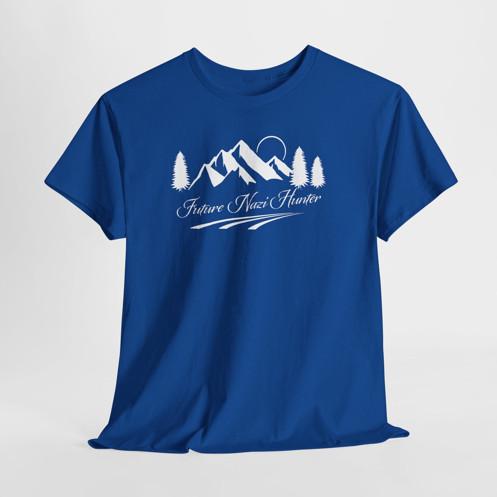 Future Nazi Hunter Graphic Tee Nature Vibes T‑Shirt — Scenic Mountain